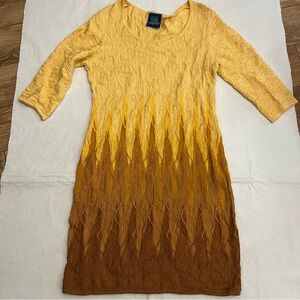 Vintage Limnos Australia Yellow Gold Sweater Dress COOGI Inspired